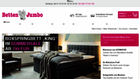 What Bettenjumbo.de website looked like in 2017 (6 years ago)