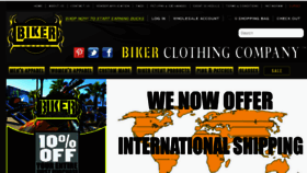 What Bikerclothingcompany.com website looked like in 2017 (6 years ago)