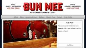 What Bunmee.co website looked like in 2017 (6 years ago)
