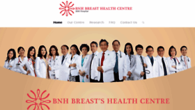 What Bnhbreasthealth.com website looked like in 2017 (6 years ago)