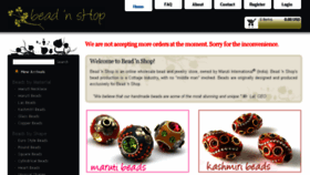 What Beadnshop.com website looked like in 2017 (6 years ago)