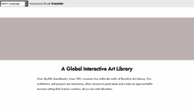 What Brooklynartlibrary.com website looked like in 2017 (6 years ago)