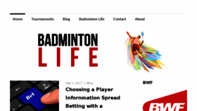 What Badmintonlife.com website looked like in 2017 (6 years ago)