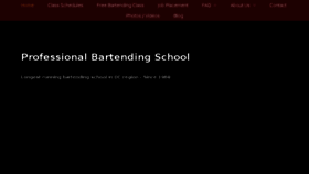 What Bartending-school.com website looked like in 2017 (6 years ago)
