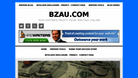 What Bzau.com website looked like in 2017 (6 years ago)