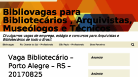 What Bibliovagas.com.br website looked like in 2017 (6 years ago)