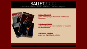 What Ballet2000.com website looked like in 2017 (6 years ago)