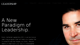 What Bodycenteredleadership.com website looked like in 2017 (6 years ago)