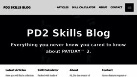 What Blog.pd2skills.com website looked like in 2017 (6 years ago)