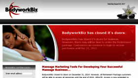 What Bodyworkbiz.com website looked like in 2017 (6 years ago)