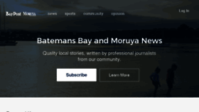 What Batemansbaypost.com.au website looked like in 2017 (6 years ago)