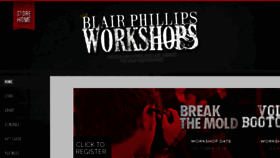What Blairphillipsworkshops.com website looked like in 2017 (6 years ago)