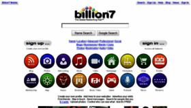 What Billion7.com website looked like in 2017 (6 years ago)