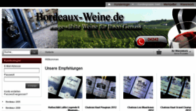 What Bordeaux-weine.de website looked like in 2017 (6 years ago)