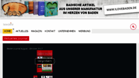 What Baden-journal.de website looked like in 2017 (6 years ago)