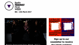 What Berlinfeministfilmweek.com website looked like in 2017 (6 years ago)
