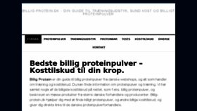 What Billig-protein.dk website looked like in 2017 (6 years ago)
