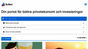 What Buffert.se website looked like in 2017 (6 years ago)