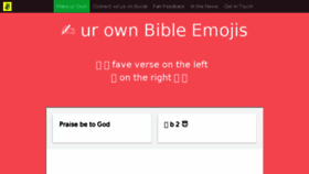 What Bibleemoji.com website looked like in 2017 (6 years ago)