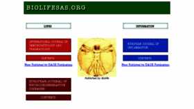 What Biolifesas.org website looked like in 2017 (6 years ago)