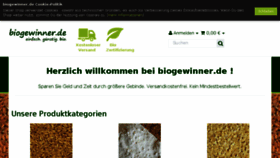 What Biogewinner.de website looked like in 2017 (6 years ago)