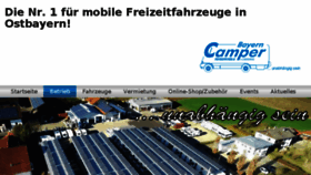 What Bayern-camper.de website looked like in 2017 (6 years ago)