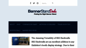 What Bannerstanddeals.com website looked like in 2017 (6 years ago)