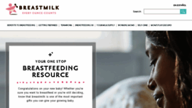 What Breastmilkcounts.com website looked like in 2017 (8 years ago)