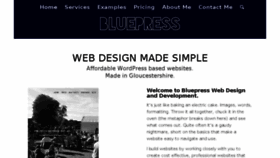What Bluepress.co.uk website looked like in 2017 (6 years ago)