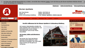 What Blumen-apotheke-schoenenberg.de website looked like in 2017 (6 years ago)