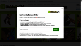 What Bicicletta24.it website looked like in 2017 (6 years ago)