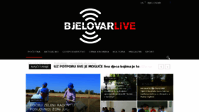 What Bjelovar.live website looked like in 2017 (6 years ago)