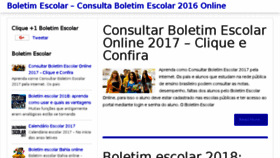 What Boletimonline.net website looked like in 2017 (6 years ago)