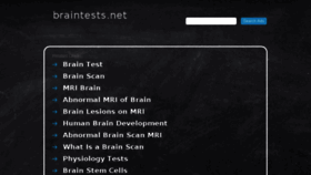 What Braintests.net website looked like in 2017 (6 years ago)