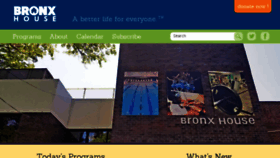 What Bronxhouse.org website looked like in 2017 (6 years ago)