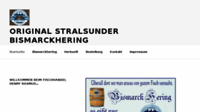 What Bismarckhering.com website looked like in 2017 (6 years ago)