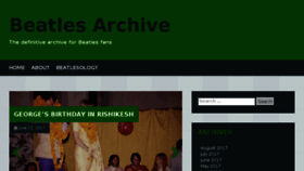 What Beatlesarchive.net website looked like in 2017 (6 years ago)