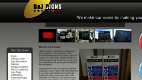 What Bjsigns.co.uk website looked like in 2017 (6 years ago)