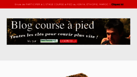 What Blog-course-a-pied.com website looked like in 2017 (6 years ago)