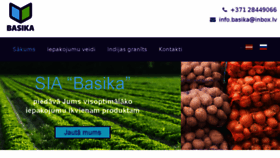 What Basika.lv website looked like in 2017 (6 years ago)