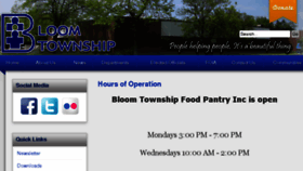 What Bloomtownship.org website looked like in 2017 (6 years ago)