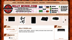 What Billymusik.com website looked like in 2017 (6 years ago)