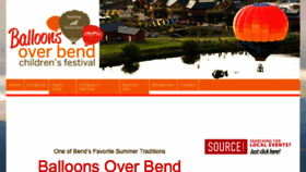 What Balloonsoverbend.com website looked like in 2017 (6 years ago)
