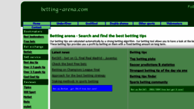 What Betting-arena.com website looked like in 2017 (6 years ago)
