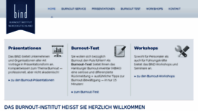 What Burnout-institut.eu website looked like in 2017 (6 years ago)