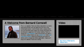What Bernardcornwell.net website looked like in 2017 (6 years ago)
