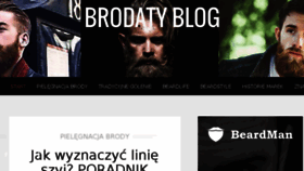 What Brodatyblog.pl website looked like in 2017 (6 years ago)