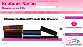 What Boutiquenanou.fr website looked like in 2017 (6 years ago)