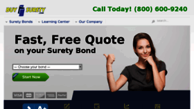 What Buysurety.com website looked like in 2017 (6 years ago)