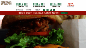 What Bellabrucafe.com website looked like in 2017 (6 years ago)